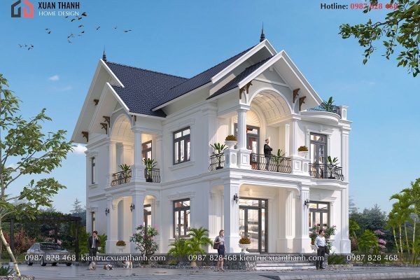 9 mẫu biệt thự nhà vườn 2 tầng mái Thái đẹp lôi cuốn